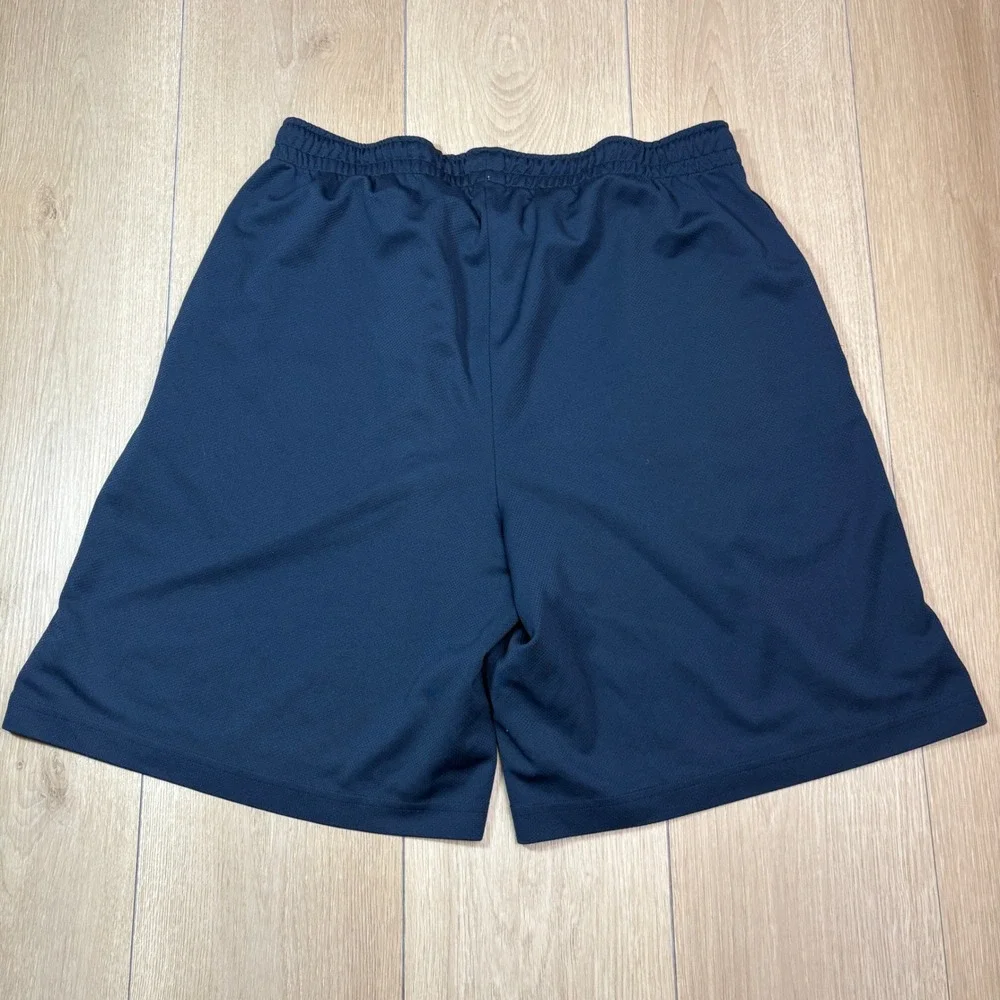 Champion Michigan Wolverines Mesh Shorts Mens Large Navy Blue Block M NCAA